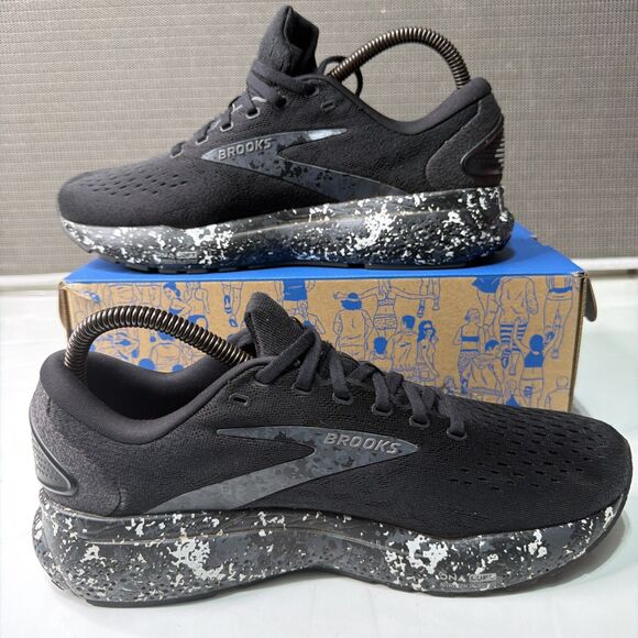 Brooks Ghost 16 Black White CAMO Size 9 110418 1D 062 Running Shoes Walking main image 6
